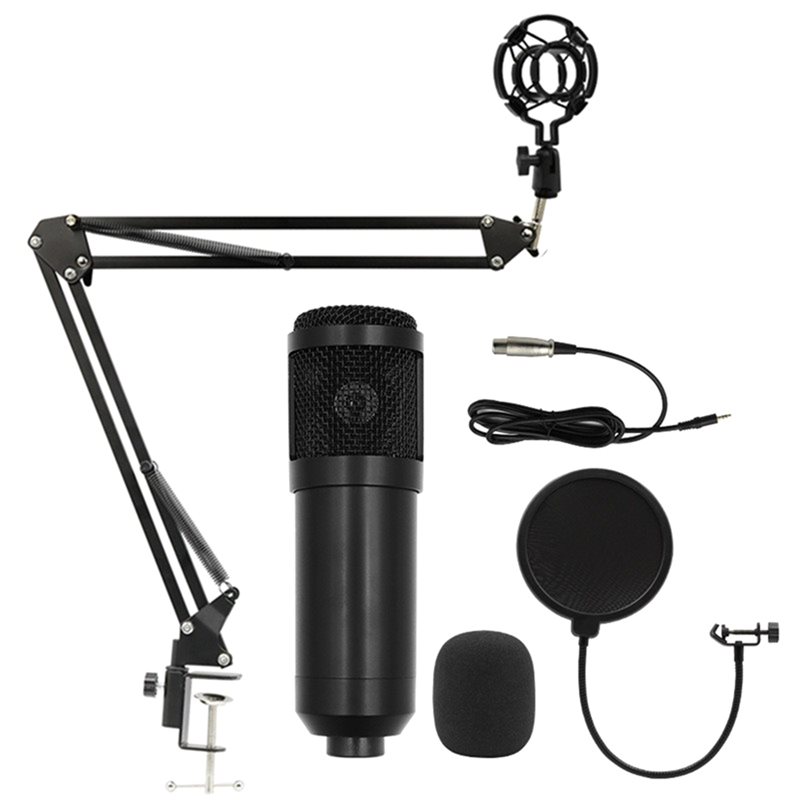 Condenser Microphone Kit - AED4-BM800 Studio Recording Microphone Kit Music