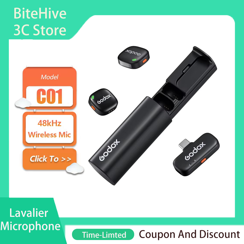 Ribbon Microphone - GODOX C01 Wireless Lavalier Microphone 115dB