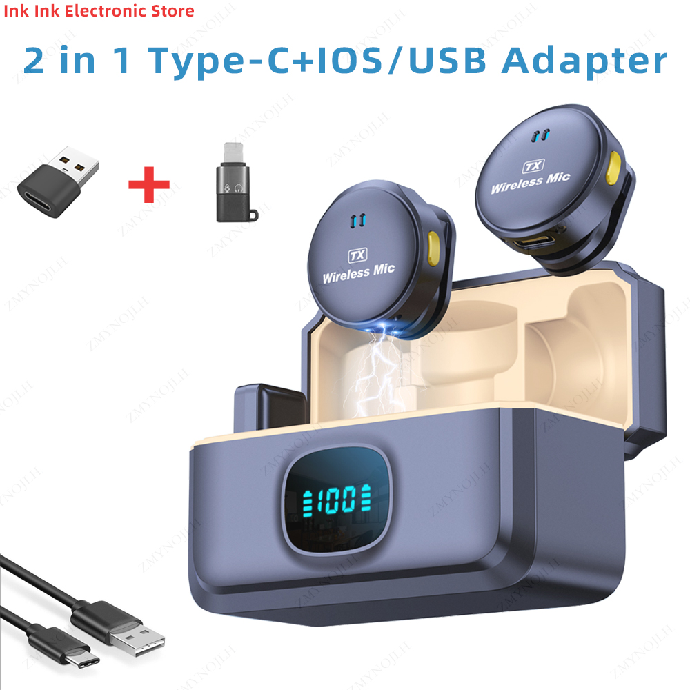 Condenser Microphone Kit - 2.4GHz Wireless Lavalier Microphone Magnetic Lapel