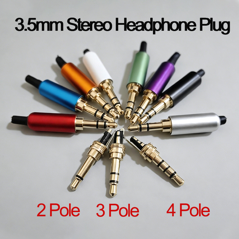 Audio Jumper Wire - 1PC 3.5MM Audio Connector 2/3/4 Poles