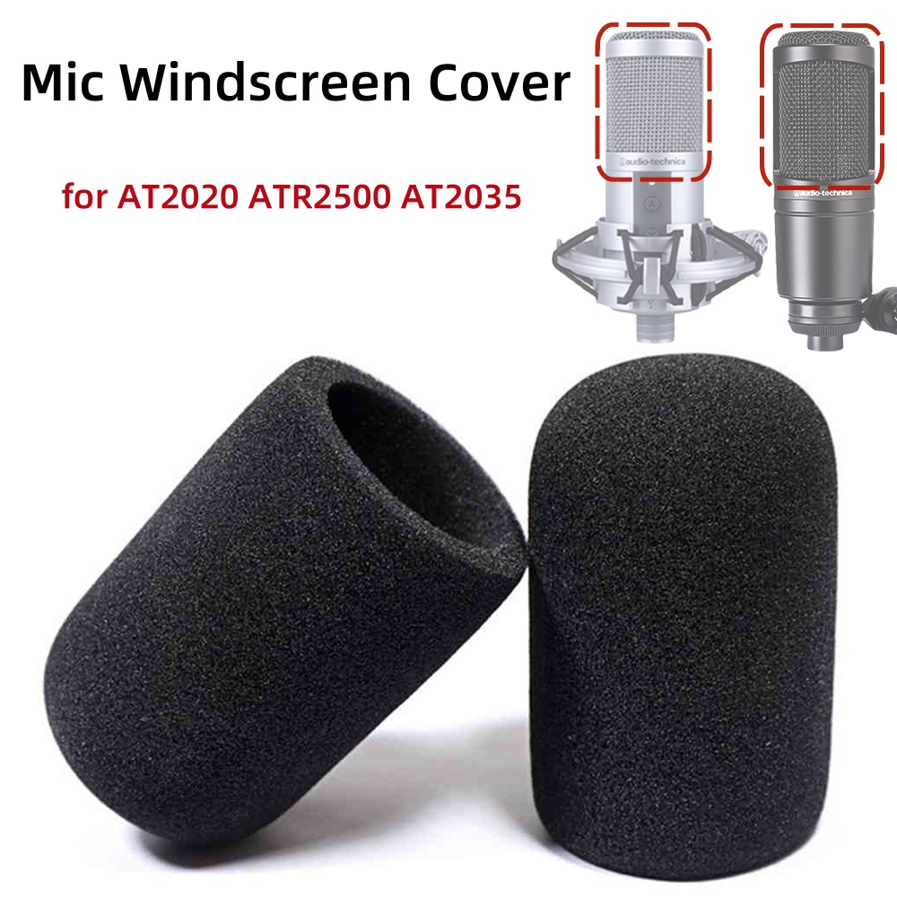 2PCS AT2020 Microphone Windscr - đánh giá và giá Ribbon Microphone