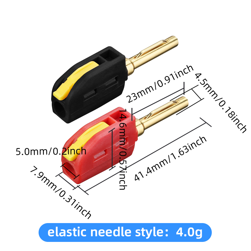 4mm Spring Pin Banana Plug, 24 - đánh giá và giá Speaker Wire