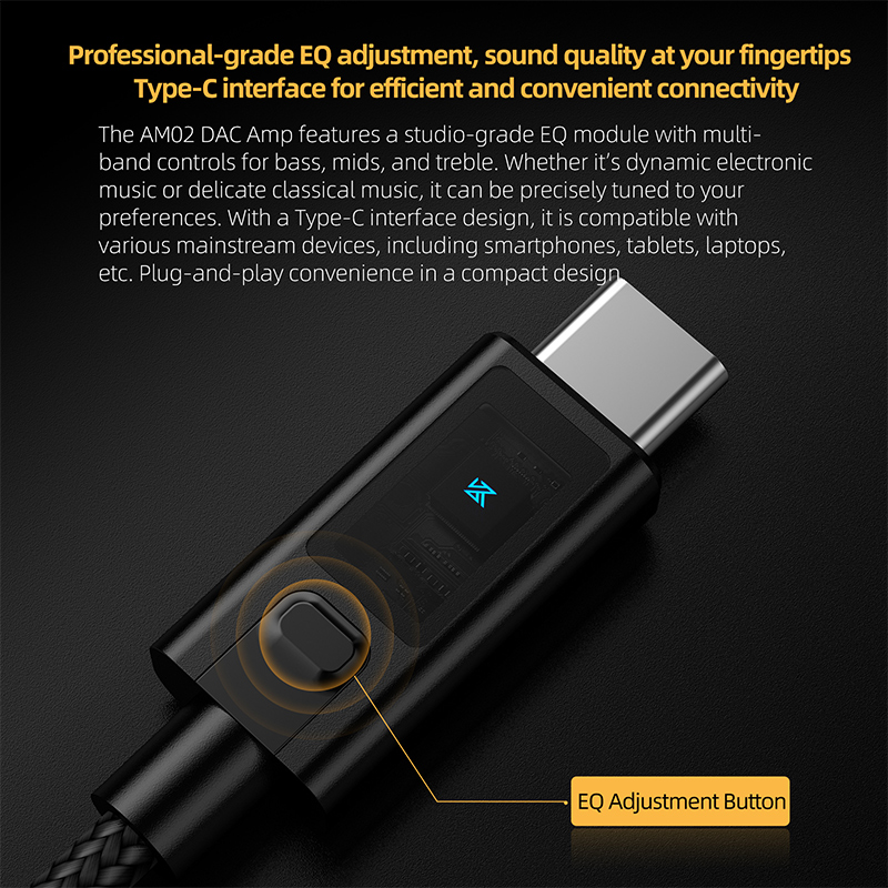 KZ AM02 TYPE-C TO 3.5 Integrat - đánh giá và giá Headphone Amplifier