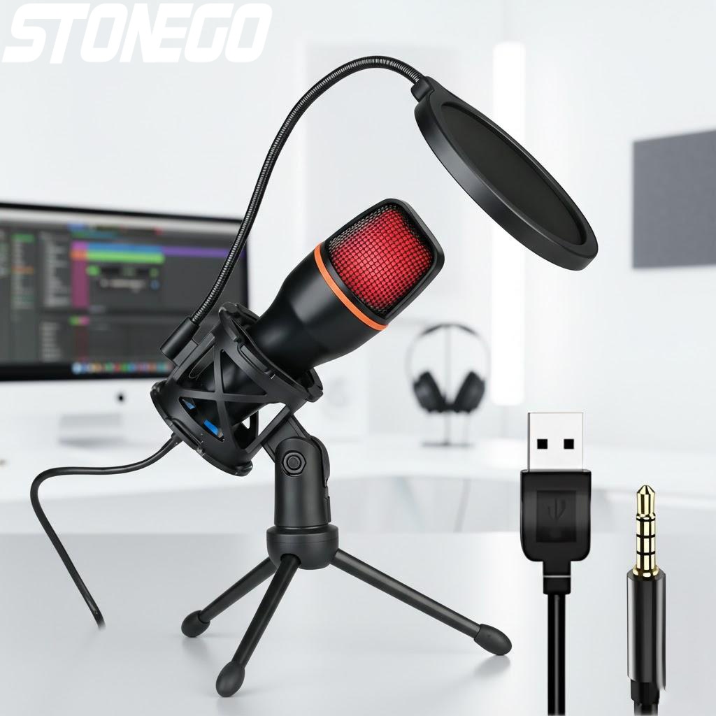 Professional USB Condenser Mic - đánh giá và giá Condenser Microphone Kit