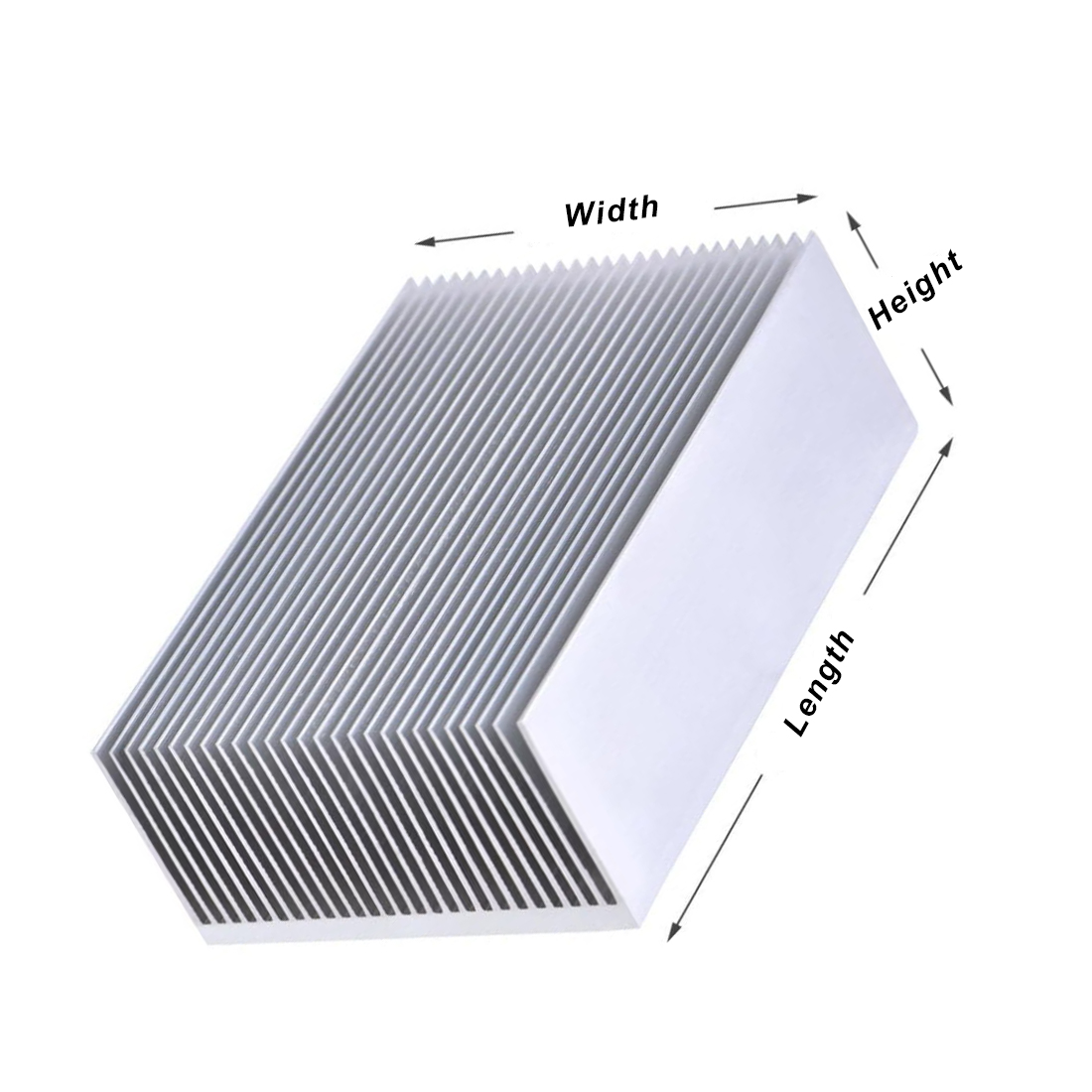 50x60x26mm — 300x60x26mm Extru - đánh giá và giá Heatsink Aluminum