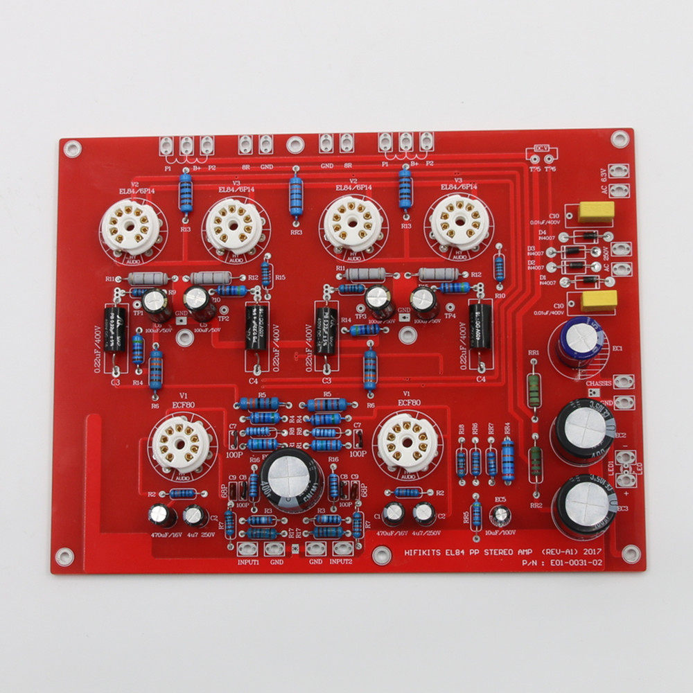 HiFi EL84+ECF80 Stereo Push Pu - đánh giá và giá Audio Amplifier Board