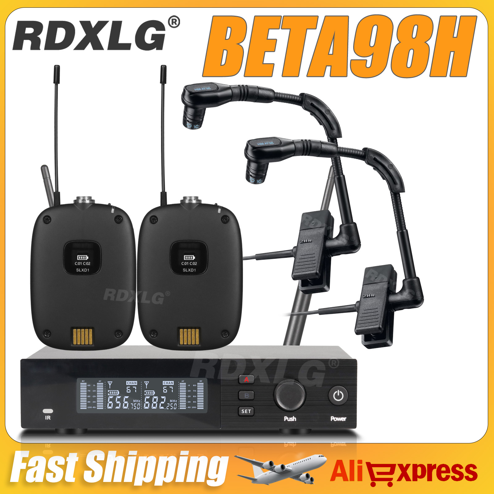 Top Quality！SLXD4/BETA98H Prof - đánh giá và giá Condenser Microphone Kit