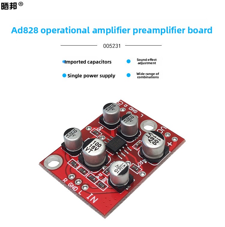 CHN 2027 Fever class AD828 op  - đánh giá và giá Audio Amplifier Board