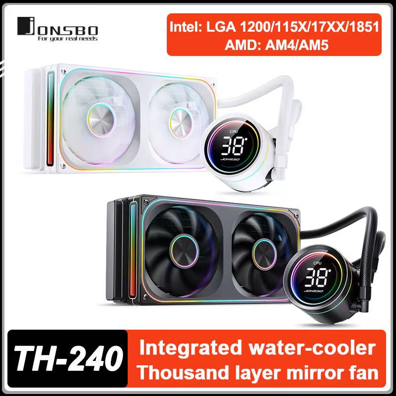 JONSBO TH-240 CPU Water Cooler - đánh giá và giá Heatsink Aluminum