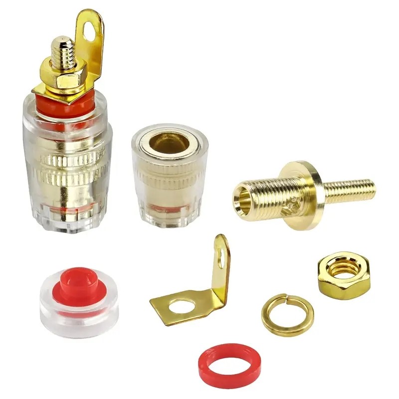 2/4Pcs 4mm Banana Socket Gold- - đánh giá và giá Banana Plug