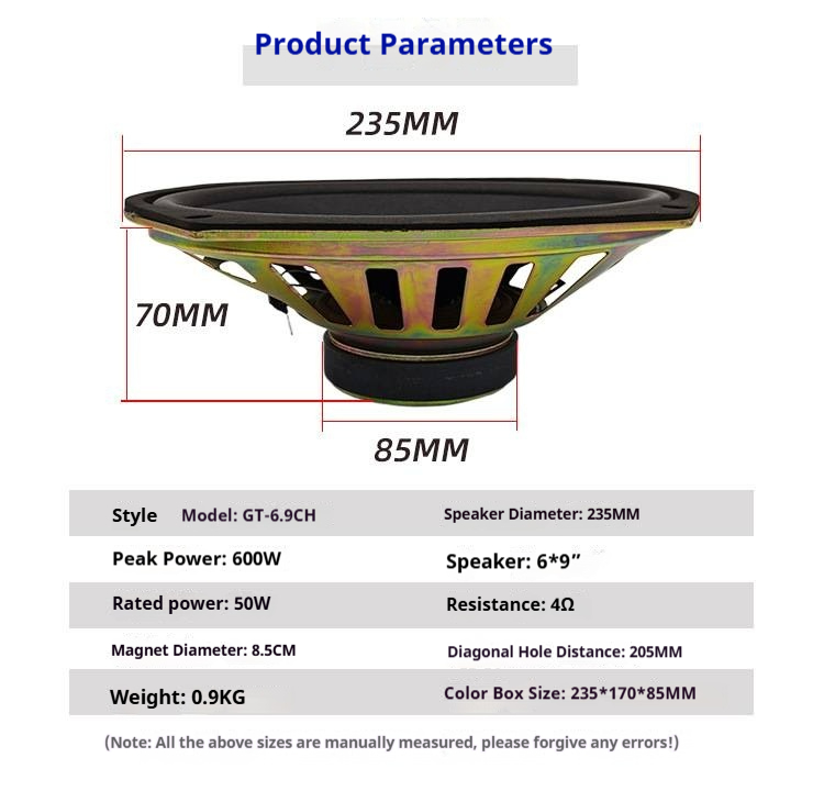 1PC 6x9 Inch Car Coaxial Speak - đánh giá và giá Speaker Driver