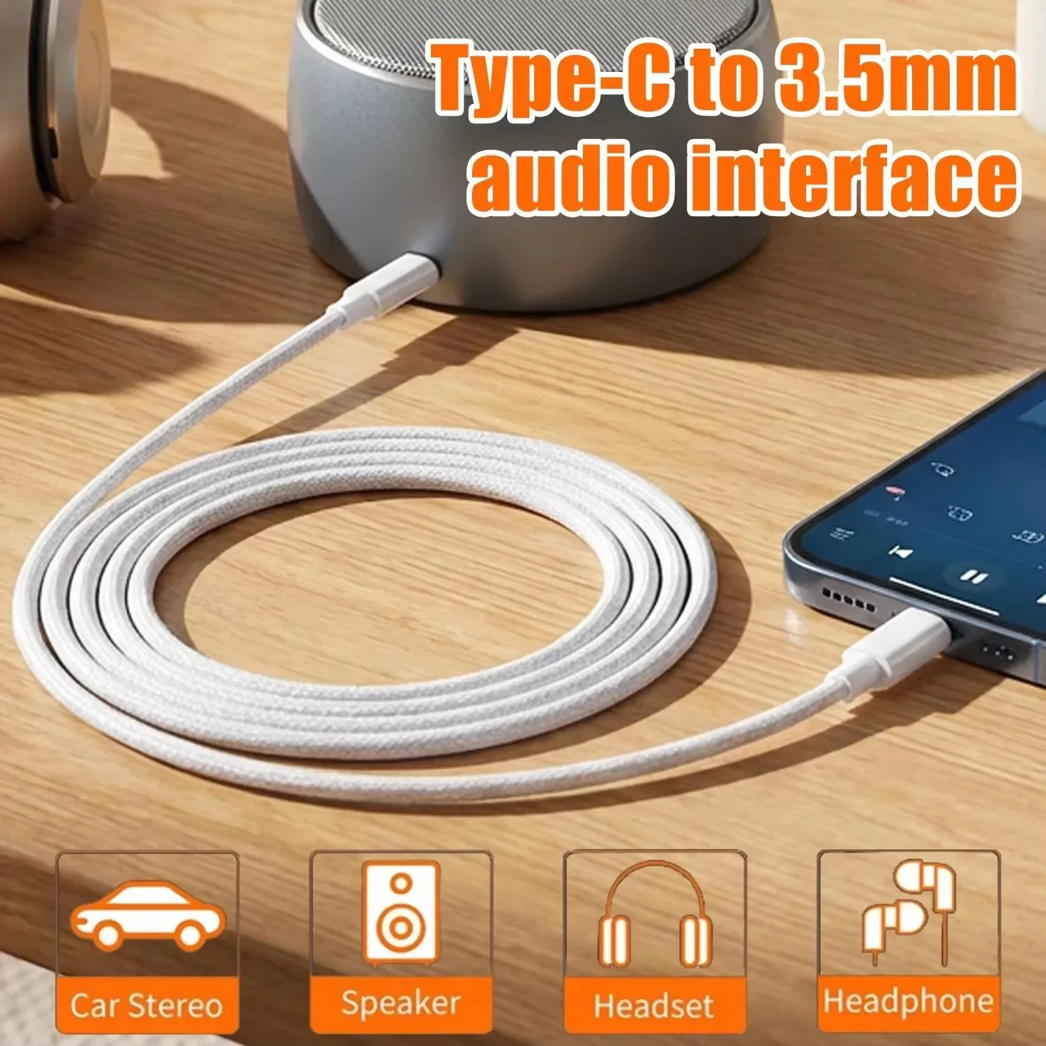USB C to 3.5mm Male AUX Audio  - đánh giá và giá Audio Jumper Wire