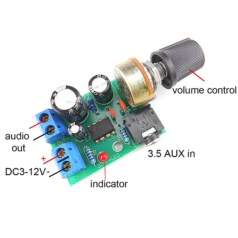 LM386 Audio Amplifier Board Mo - đánh giá và giá Volume Control Board