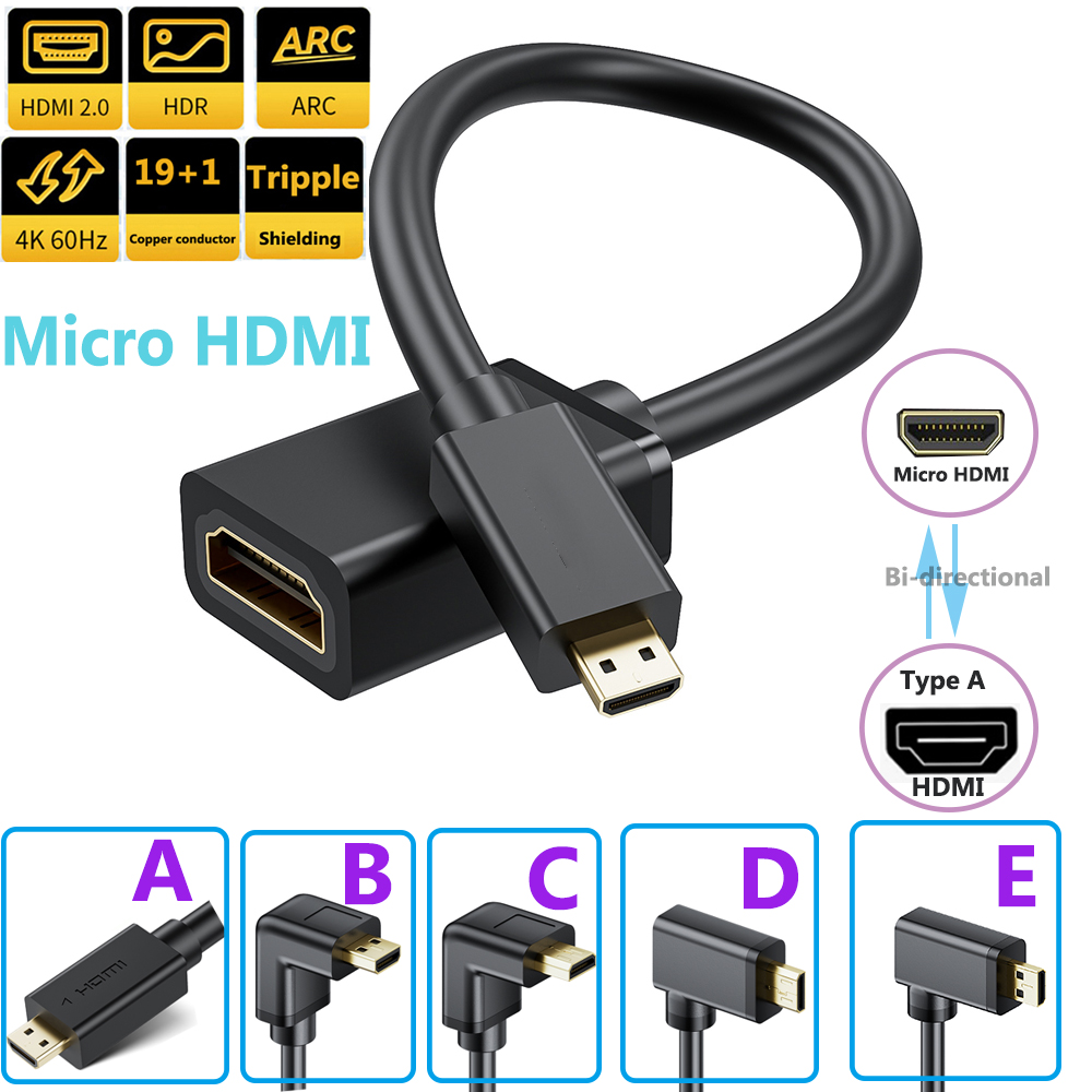 4K Micro HDMI to HDMI Cable Ad - đánh giá và giá Mdi Cable