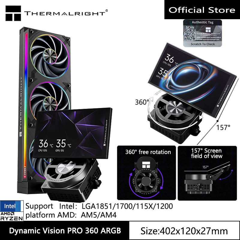 Thermalright Dynamic Vision PR - đánh giá và giá Heatsink Aluminum
