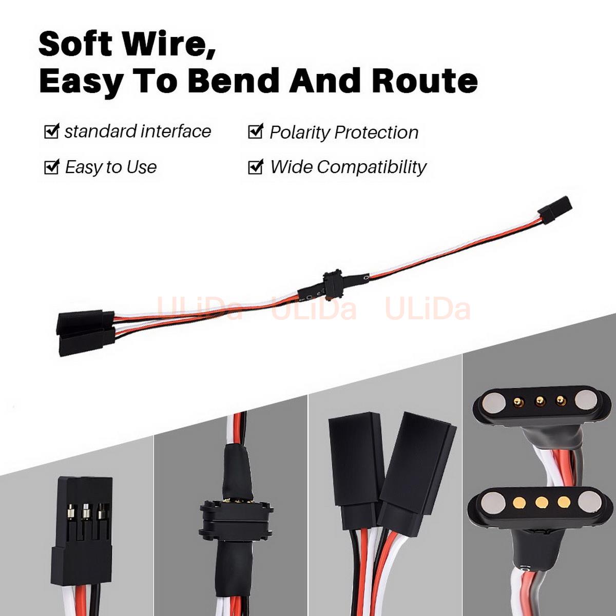 3-Pin Magnetic Snap-on 1 to 2  - đánh giá và giá Rca Cable